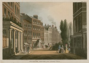 Leicester Square fra Leicester Place, London av English School