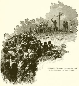 Leonard Calvert planter den første kolonien i Maryland av English School