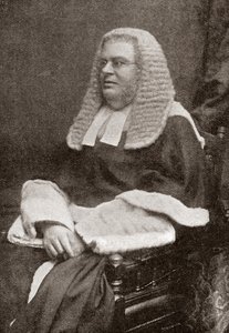 Lewis William Cave 1832 -1897. britisk dommer. Fra The Strand Magazine, utgitt 1896 av English School