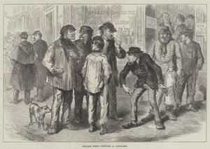 Frigjorte franske kommunister ved Montmartre (gravering) av English School