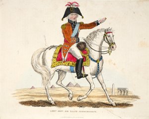 Generalløytnant Sir Ralph Abercrombie, pub av Richard Evans, gravert av Romney, illustrasjon fra An Historical Account of the Battle of Waterloo av William Mudford, 1816 av English School