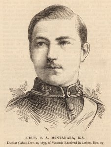 Leutnant C A Montanara, RA (Stich) von English School