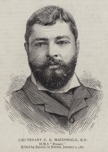 Løytnant C B Macdonald, RN (gravering) av English School