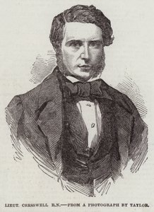 Løytnant Cresswell, RN (gravering) av English School