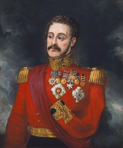 Generalløytnant Sir Joseph Thackwell GCB KH (1781-1859) ca. 1850 av English School