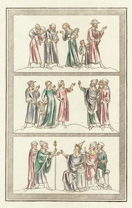 Life of Thomas Becket (farget gravering) av English School