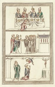 Life of Thomas Becket (farget gravering) av English School
