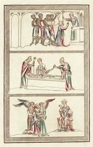 Life of Thomas Becket (farget gravering) av English School