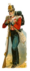 Lett infanterist tid av George IV av English School