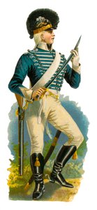 Lett dragon fra George IIIs tid, 1761-1820 av English School
