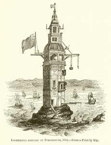 Fyrtårn reist i Portsmouth, 1665 av English School