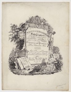 Litograf, Whittock & Goodman, handelskort av English School