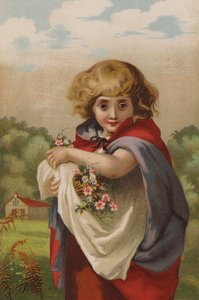 Little Forget-Me-Not (chromolitho) av English School