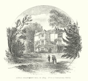 Lille Strawberry Hill i 1813 (gravering) av English School