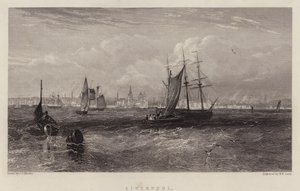Liverpool (farge litho) av English School
