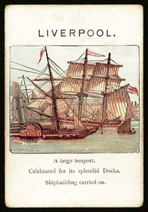 Liverpool (farge litho) av English School