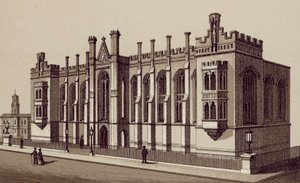 Liverpool: Liverpool College, Shaw Street (litografi) av English School