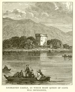 Lochleven Castle, der Mary Queen of Scots ble fengslet av English School