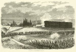 Lokomotivbatterier i aksjon, november 1870 av English School