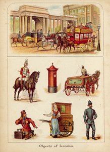 London (fargelitografi) av English School