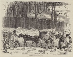 London Ice-Carts (gravering) av English School