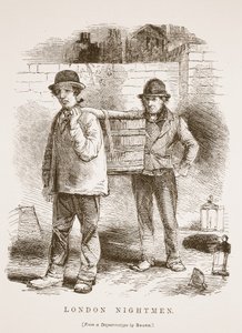London Nightmen, fra daguerreotypien av Richard Beard, illustrasjon fra London Labour og London Poor av Henry Mayhew, pub. 1862 av English School