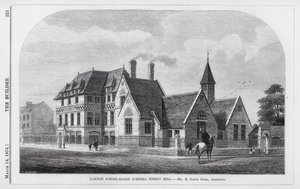 London School-Board Schools, Forest Hill (gravering) av English School