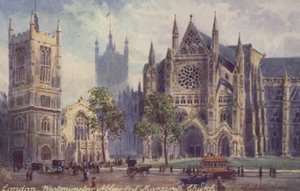 London, Westminster Abbey og St Margarets Church av English School