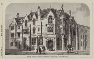 London and County Bank, Cambridge, herrerne F og H Francis, arkitekter (gravering) av English School