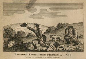 London-idrettsutøvere finner en hare (gravering) av English School