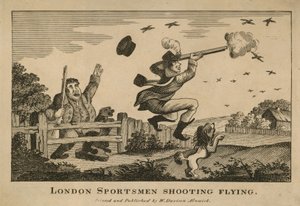 London-idrettsutøvere som skyter duer av English School