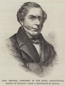 Lord Berners, president for Royal Agricultural Society of England (gravering) av English School