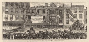 Lord Mayors Day: prosesjonen passerer Sir Paul Pindar av English School