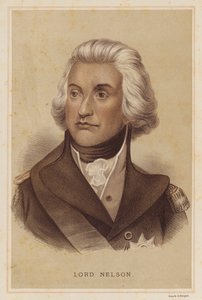 Lord Nelson (farge litho) av English School