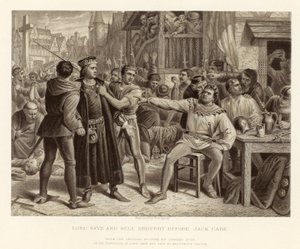 Lord Saye og Sele førte Jack Cade; fra et originalt bilde av Charles Lucy av English School