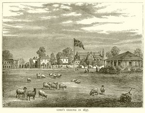 Lords Ground i 1837 av English School