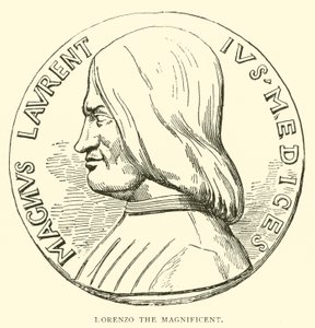 Lorenzo den storslåtte (gravering) av English School