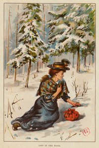 Lost in the Wood (farge litho) av English School