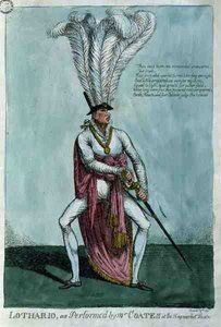 "Lothario, fremført av Mr Coates på Haymarket Theatre, 9. desember 1811, pub. av William Holland av English School
