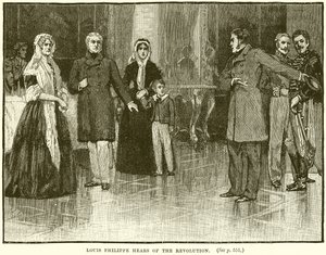 Louis Philippe hører om revolusjonen av English School