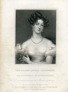 Louisa Catherine Osborne, hertuginne av Leeds da Marchioness of Carmarthen, 1830 av English School