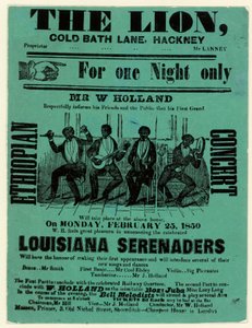 Louisiana Serenaders ved Lion, Hackney av English School