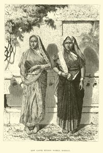 Lavkaste Hindoo kvinner, Bombay av English School