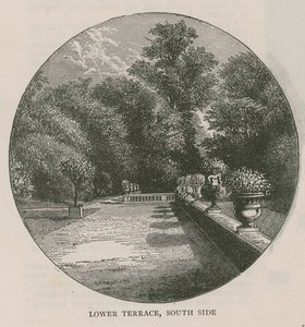 Nedre terrasse, sørsiden, Holland House av English School