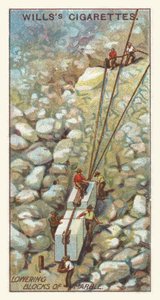 Senkende marmorblokker (chromolitho) av English School