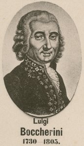 Luigi Boccherini (Gravur) von English School