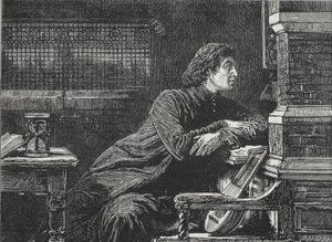 Luther at the Casement, illustrasjon fra The History of Protestantism av James Aitken Wylie (1808-1890), pub. 1878 av English School