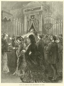 Ligger i staten til erkebiskopen av Paris, 1871 av English School