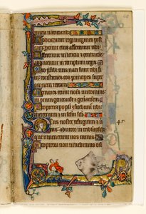 MS 1-2005, fol. 68r: The Giant Skate, marginal dekorasjon fra Macclesfield Psalter, Use of Sarum, East Anglia, ca. 1330 av English School