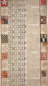 MS Lewis E 201 seksjon 3, Chronicle of the History of the World from Creation to Woden, with a Genealogy of Edward IV, c.1461 av English School